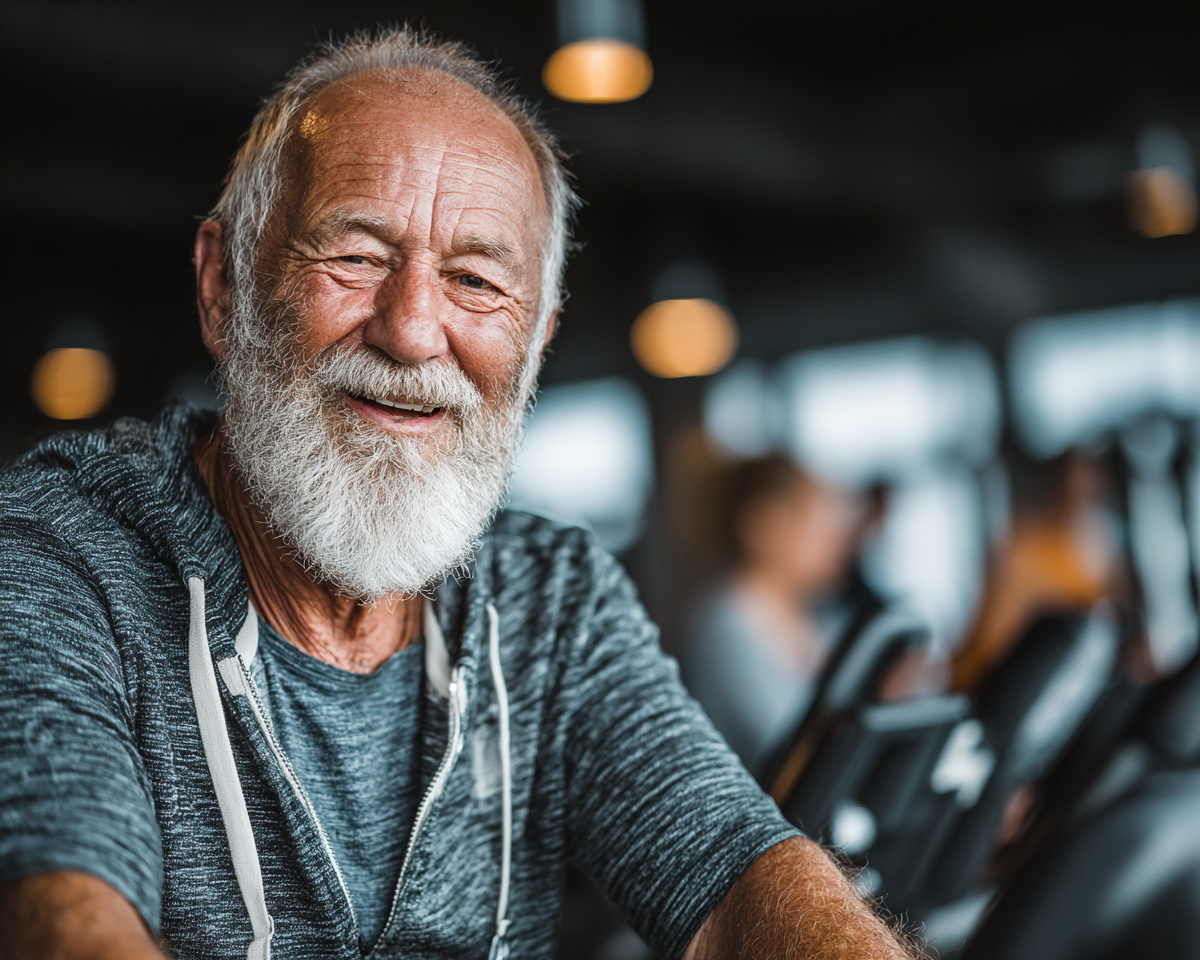 Група людей займається творчими вправами